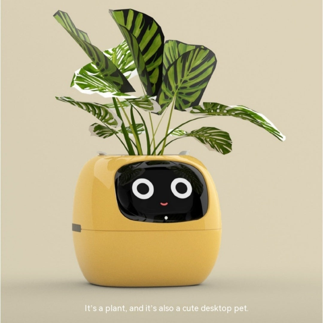 Smart Planter Divertimento senza fine Oltre 49 ricche espressioni 7 sensori intelligenti e chip AI rendono la coltivazione delle piante facile e divertente