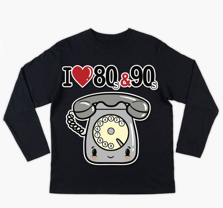 T-shirt Uomo I LOVE 80/90 TELEFONO ( T893666578 ) - Gufetto Brand 