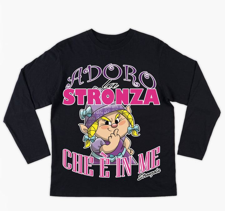 T-shirt Donna STRONZOLA ADORO ( AD87891236558 ) - Gufetto Brand 