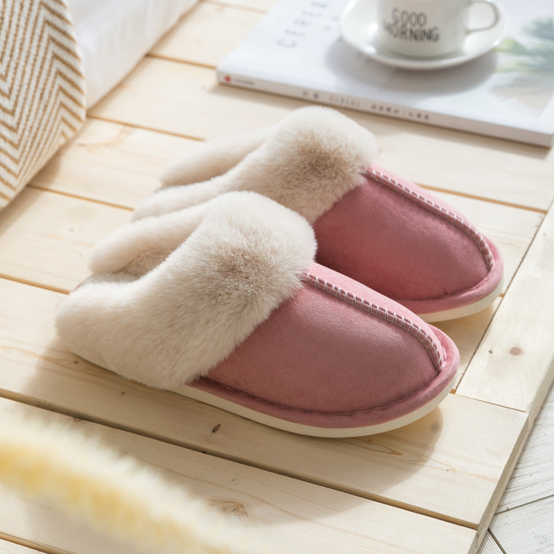 Pantofole in peluche per la casa Scarpe da donna in cotone per l'autunno e l'inverno - Gufetto Brand 