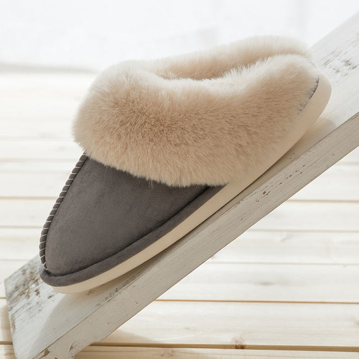 Pantofole in peluche per la casa Scarpe da donna in cotone per l'autunno e l'inverno - Gufetto Brand 