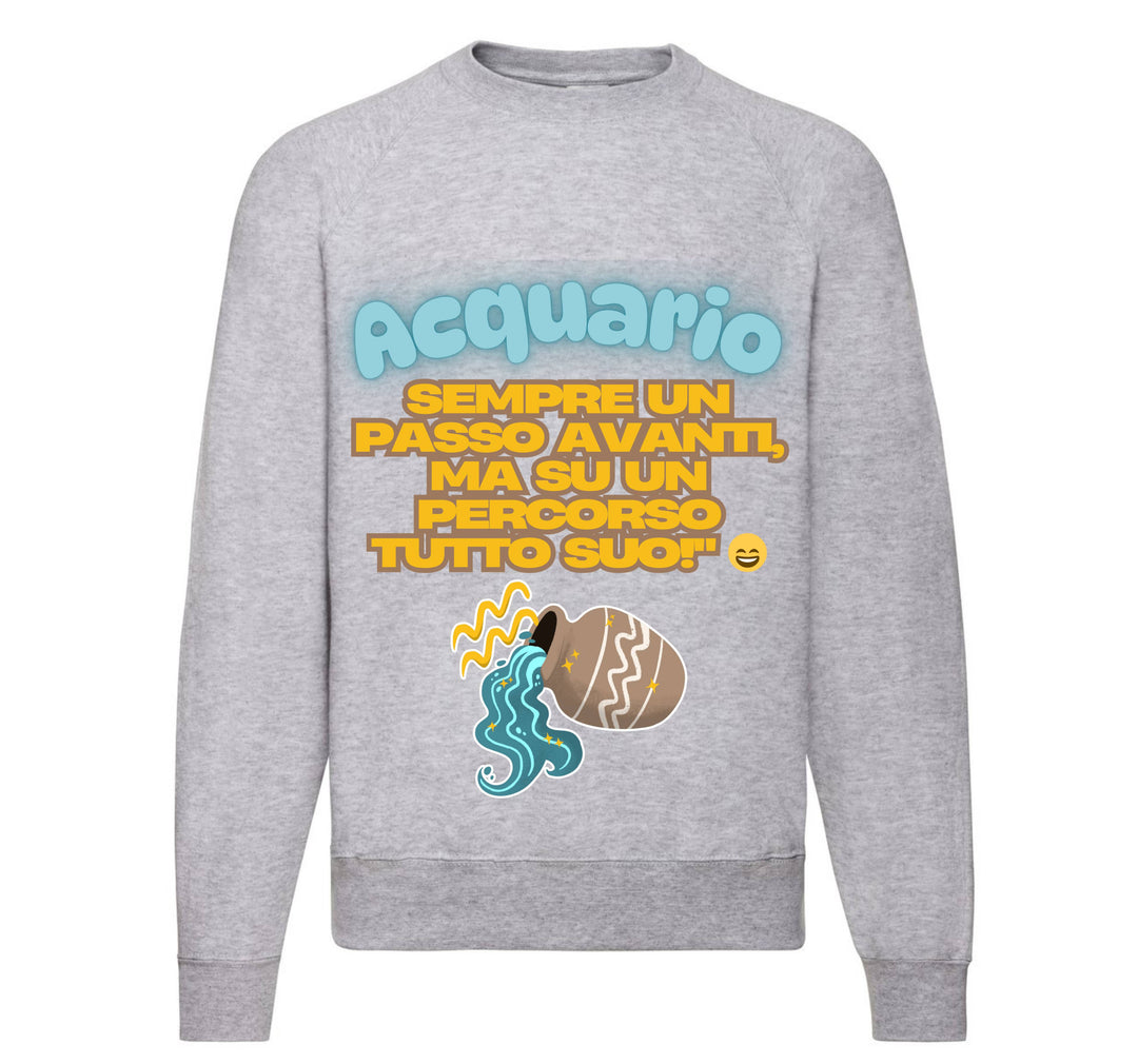 Felpa Classic Uomo Donna ACQUARIO ( AC49876543 )