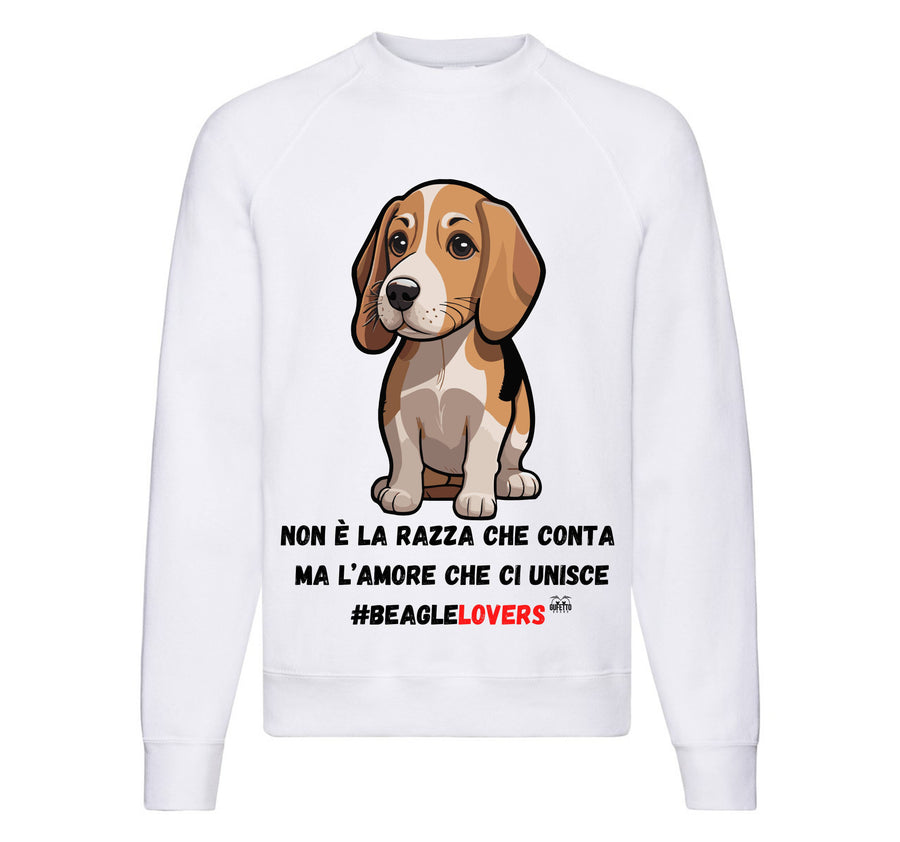 Felpa Classic Uomo Donna BEAGLE LOVERS ( B802388654 ) - Gufetto Brand 