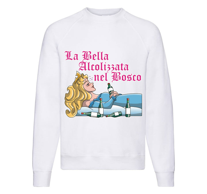 Felpa Classic Uomo Donna LA BELLA ALCOLIZZATA ( AL670423091 ) - Gufetto Brand 