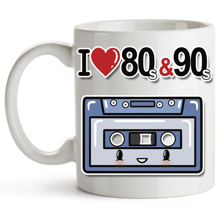 Tazza I LOVE 80/90 MUSICASSETTA ( M44400874 ) - Gufetto Brand 