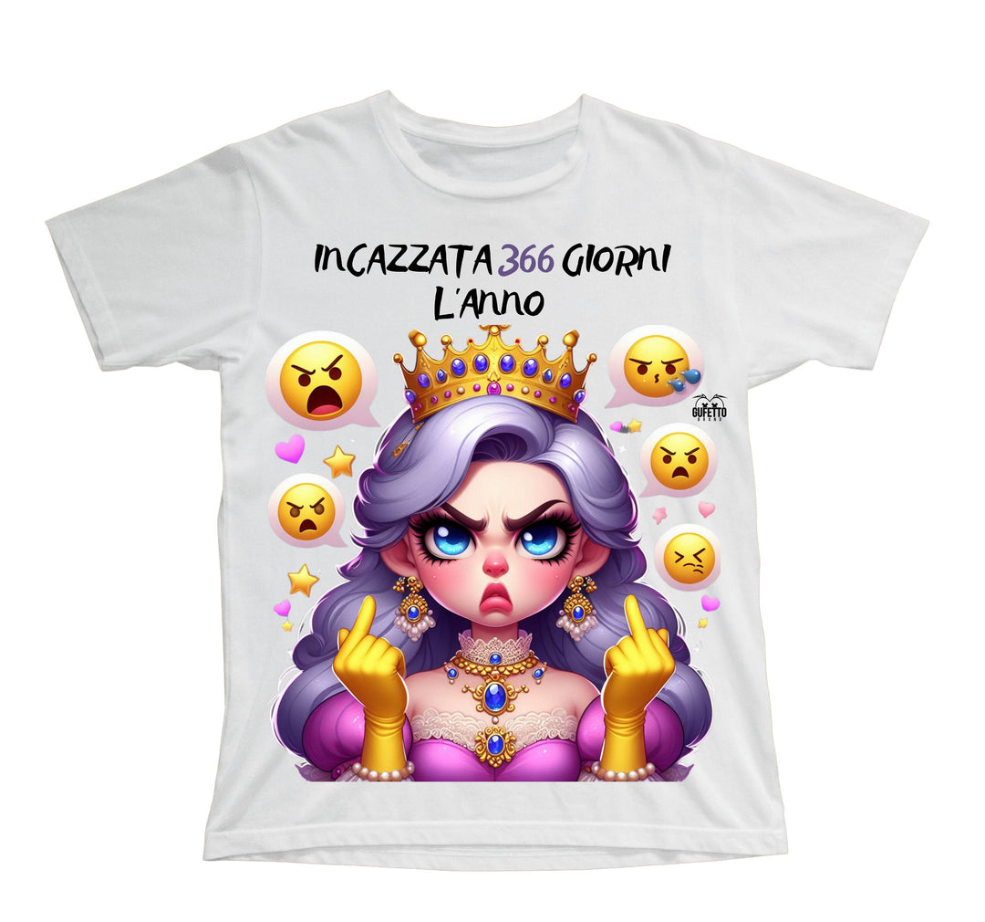 T-shirt Bambino/a PRINCIPESSA INCAZZATA ( IN228866956  ) - Gufetto Brand 