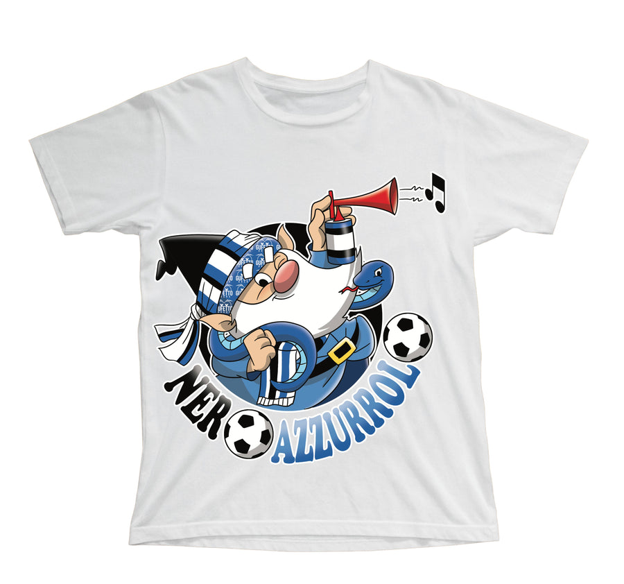 T-shirt Bambino/a NERO AZZURROLO ( NE67021645 ) - Gufetto Brand 