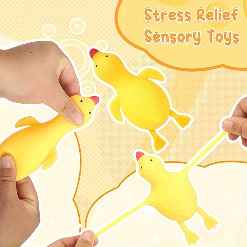 1pc Only duck soft stress ball elastic squeeze Relax toys suitable for and Relax party gifts Birthday gifts and classroom rewards