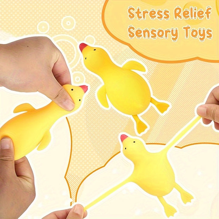 1pc Only duck soft stress ball elastic squeeze Relax toys suitable for and Relax party gifts Birthday gifts and classroom rewards