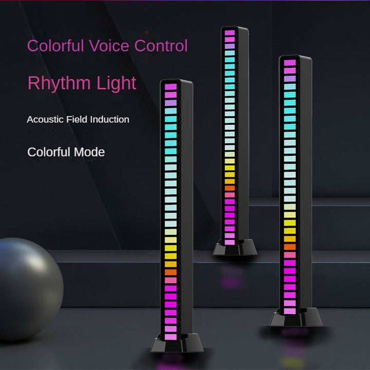 LED Car Interior Lighting: Sound-Activated Rhythm Lamp with 3D Atmosphere Voice Controlled Music Lamp