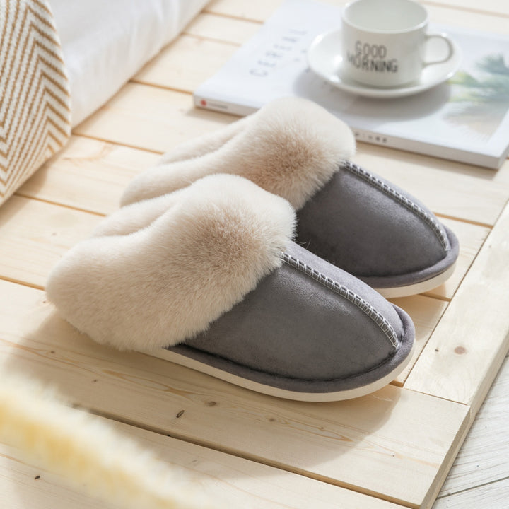 Pantofole in peluche per la casa Scarpe da donna in cotone per l'autunno e l'inverno - Gufetto Brand 