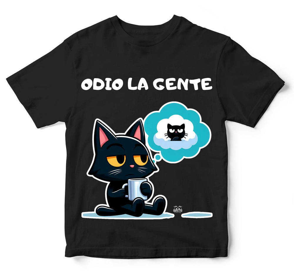 T-shirt Bambino/a GATTO ODIO ( GO88356987 ) - Gufetto Brand 