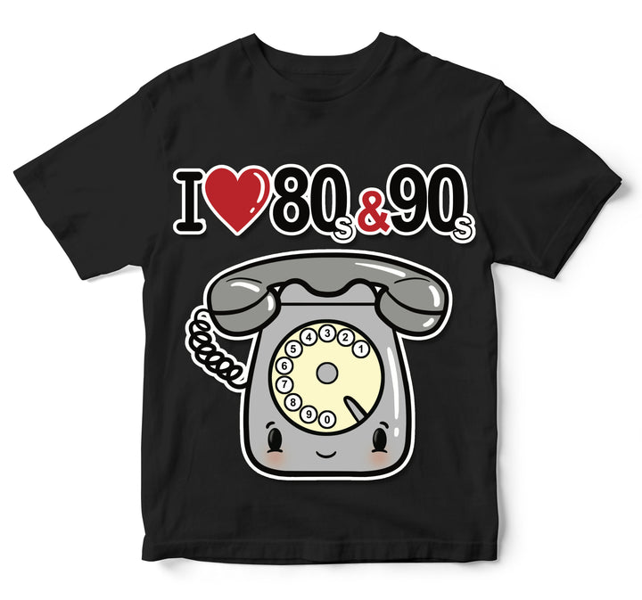 T-shirt Bambino/a I LOVE 80/90 TELEFONO ( T893666578 ) - Gufetto Brand 