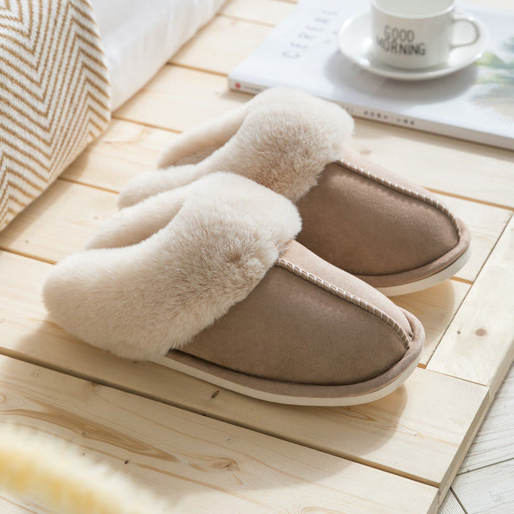 Pantofole in peluche per la casa Scarpe da donna in cotone per l'autunno e l'inverno - Gufetto Brand 