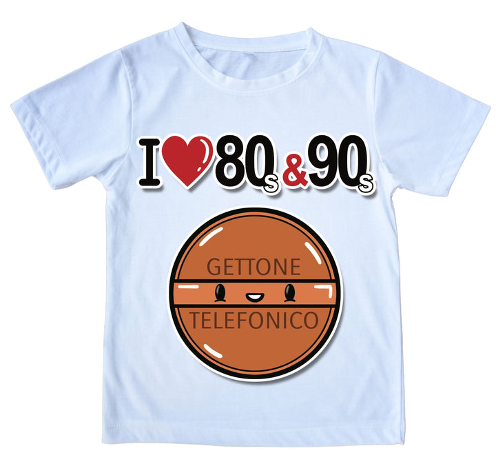 T-shirt Uomo I LOVE 80/90 GETTONE ( G70009217 ) - Gufetto Brand 