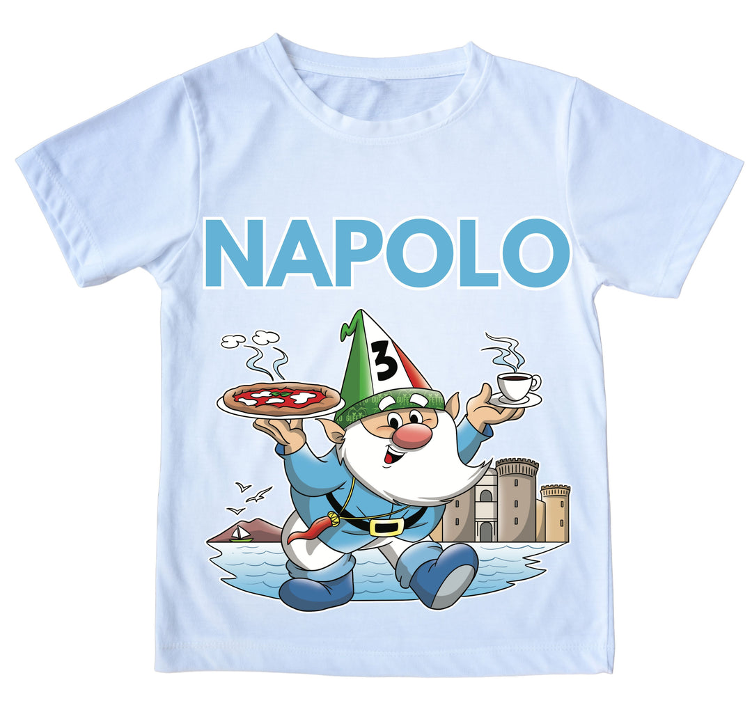 T-shirt Uomo Napolo bianca Outlet - Gufetto Brand 