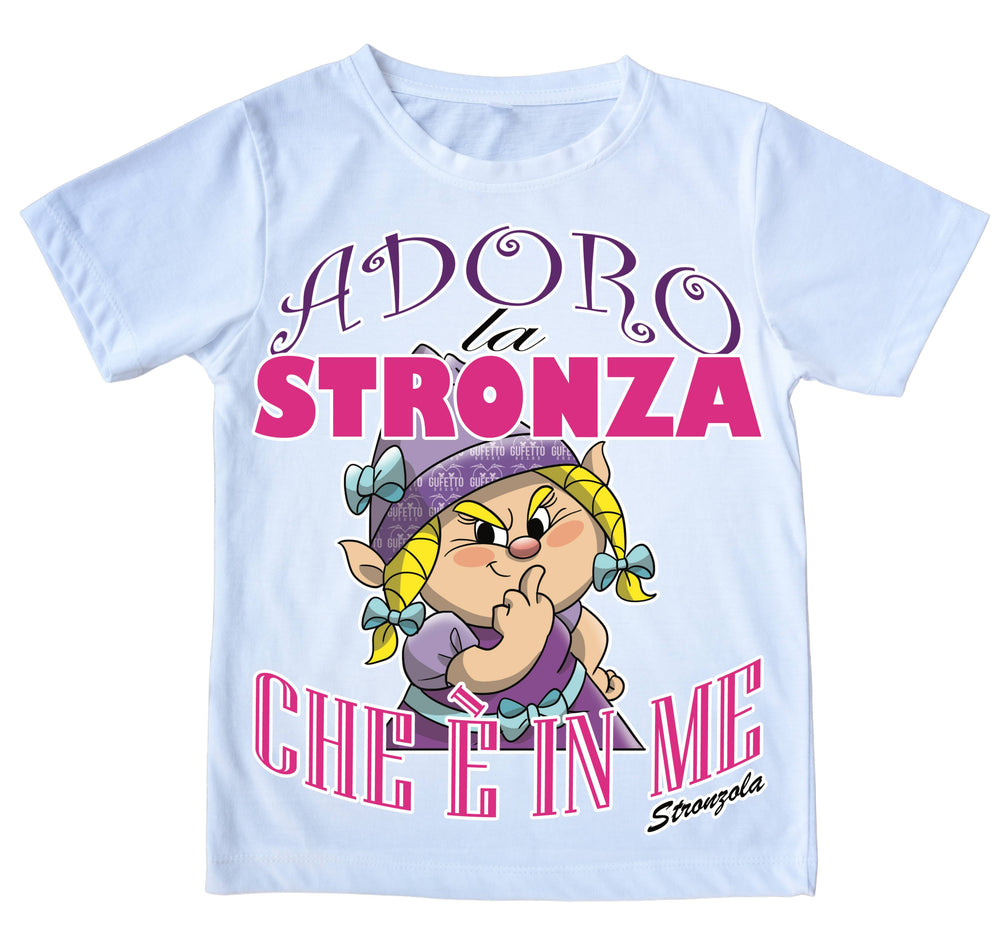 T-shirt Uomo STRONZOLA ADORO ( AD87891236558 ) - Gufetto Brand 