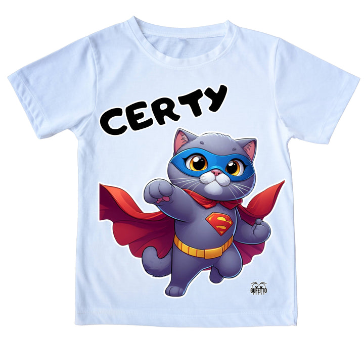 T-shirt Uomo CERTY SUPER EROE CERTOSINO ( CE93638596 ) - Gufetto Brand 