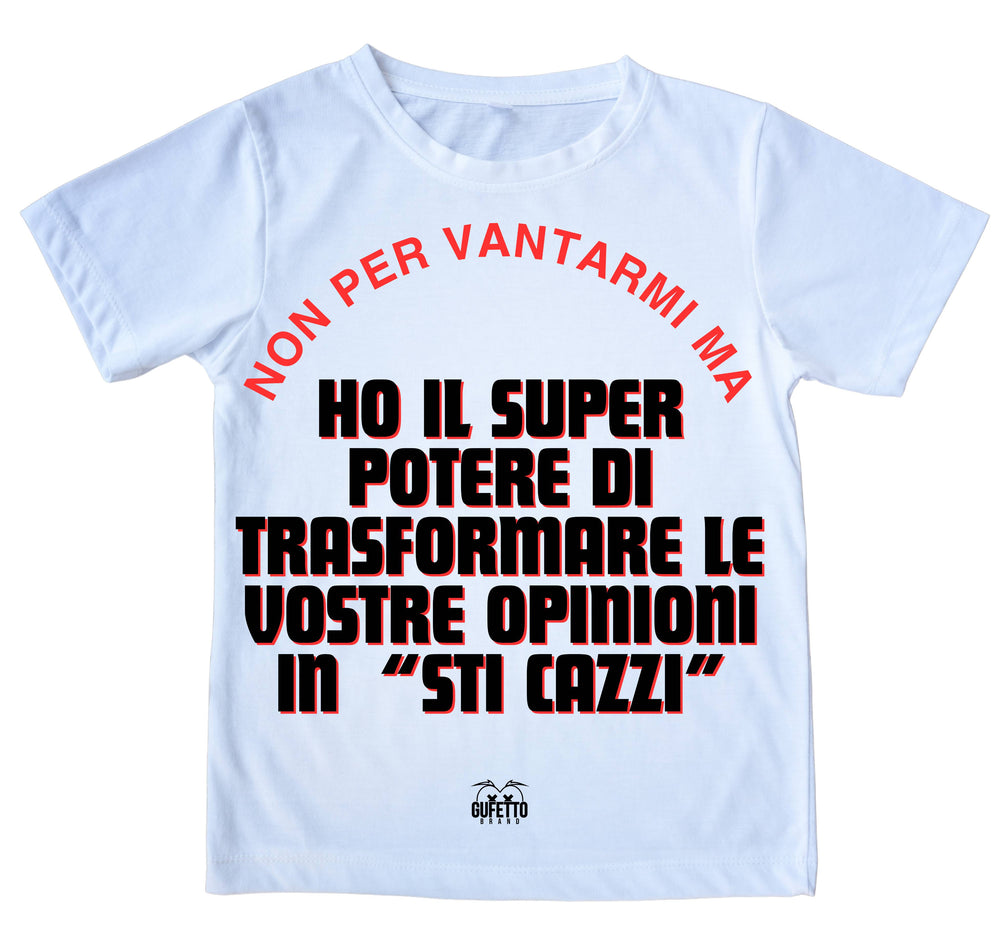 T-shirt Uomo SUPERPOTERE ( SU1489324589 ) - Gufetto Brand 
