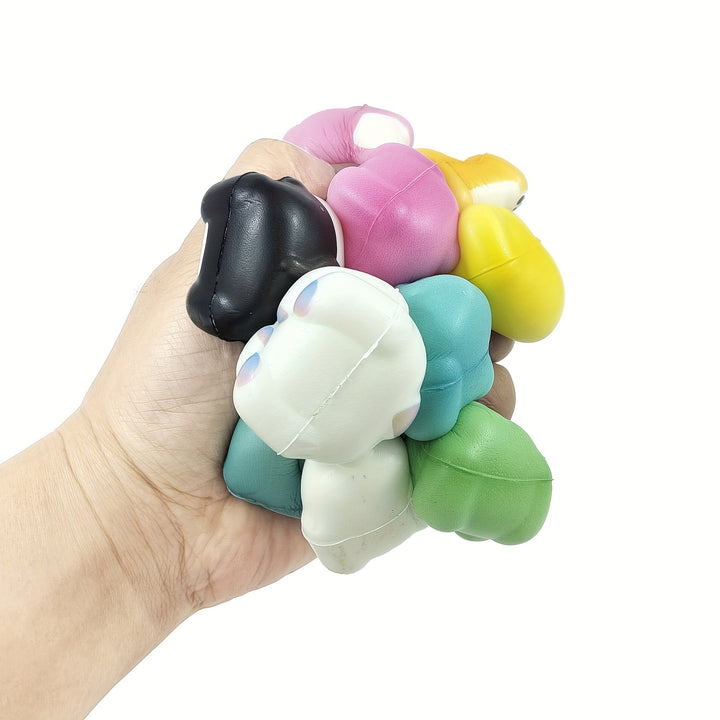 16pcs Animal Squishy Toys Party Favors Happy Birthday Party Gifts Squeeze Toys Random Designs Animal PU Squishy Toys Novelty Capsule Toys Animal Squeezing Toys