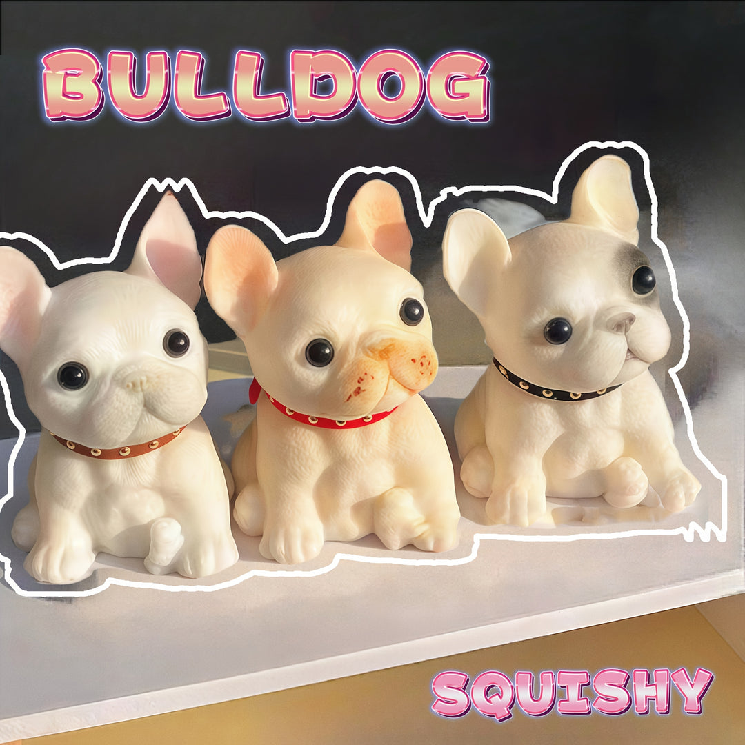 Handcrafted Bulldog Squishy Toy - Perfect for Dog Lovers, ASMR & Relax, Ideal Gift for Birthdays, Christmas, Halloween, Thanksgiving, Easter