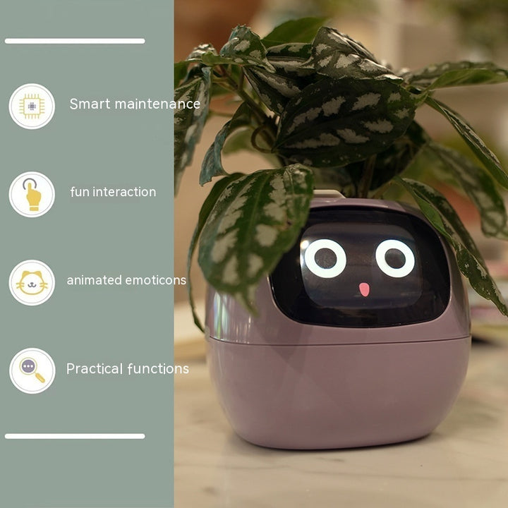 Smart Planter Divertimento senza fine Oltre 49 ricche espressioni 7 sensori intelligenti e chip AI rendono la coltivazione delle piante facile e divertente