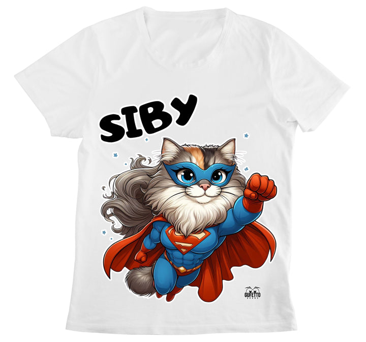 T-shirt Donna SIBY SUPER EROE SIBERIANO ( SI58369545 ) - Gufetto Brand 