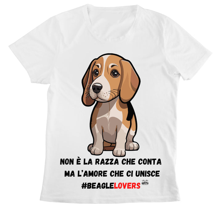 T-shirt Donna BEAGLE LOVERS ( B802388654 ) - Gufetto Brand 