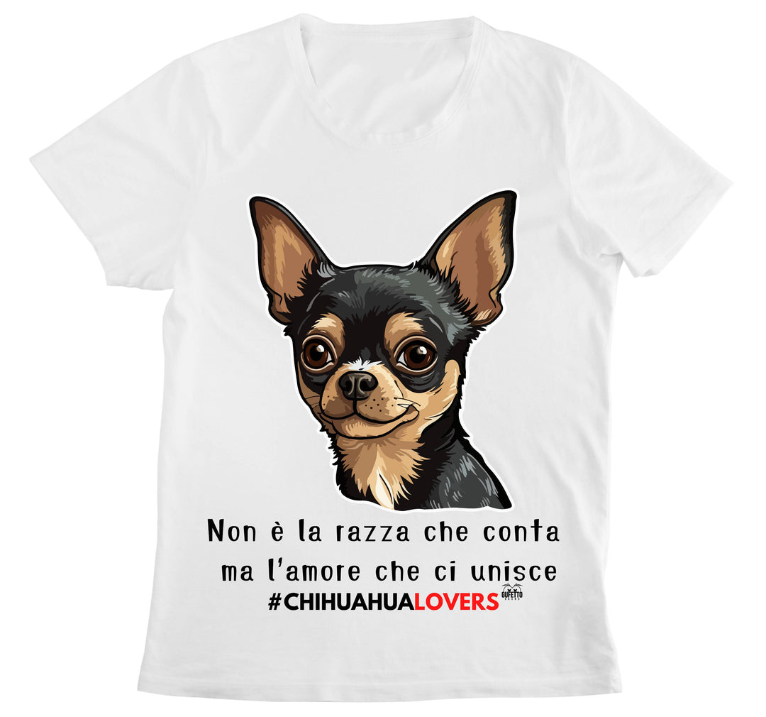 T-shirt Donna CHIHUAHUA LOVERS ( CH863589657 ) - Gufetto Brand 