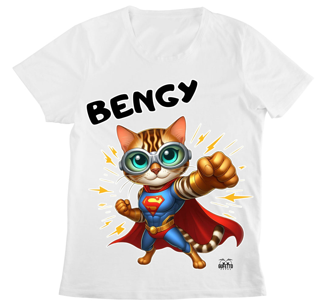 T-shirt Donna BENGY SUPER EROE BENGALA ( BE85236589 ) - Gufetto Brand 