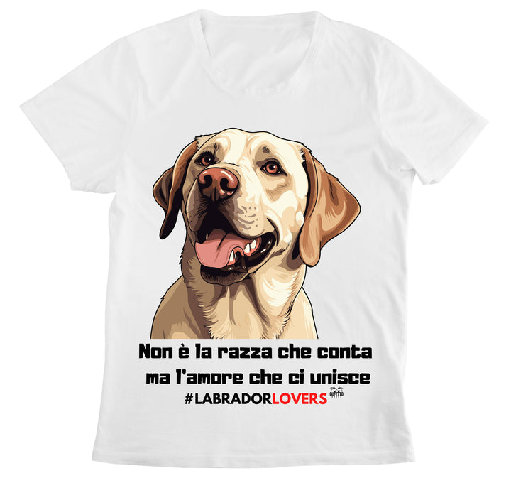 T-shirt Donna LABRADOR LOVERS ( LA89365879 ) - Gufetto Brand 