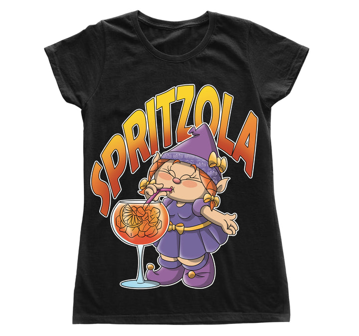 T-shirt Nera DONNA SPRITZOLA Outlet