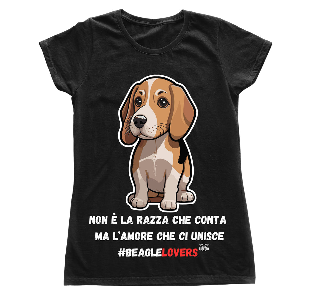 T-shirt Donna BEAGLE LOVERS ( B802388654 ) - Gufetto Brand 