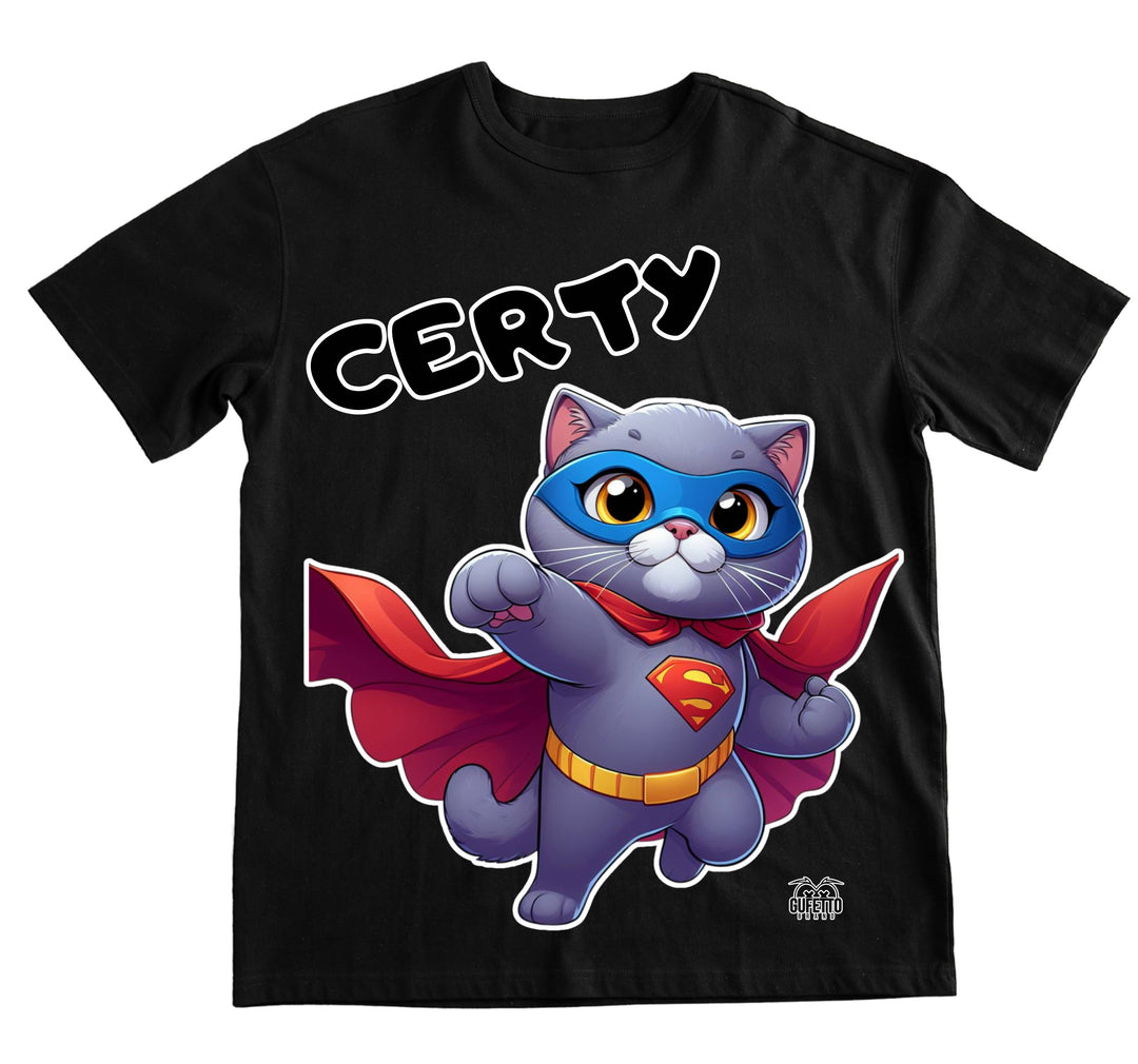 T-shirt Uomo CERTY SUPER EROE CERTOSINO ( CE93638596 ) - Gufetto Brand 