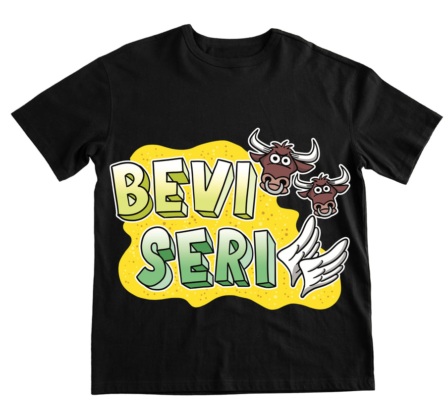 T-shirt Uomo REBUS BEVITORI SERIALI ( BS82563258 ) - Gufetto Brand 