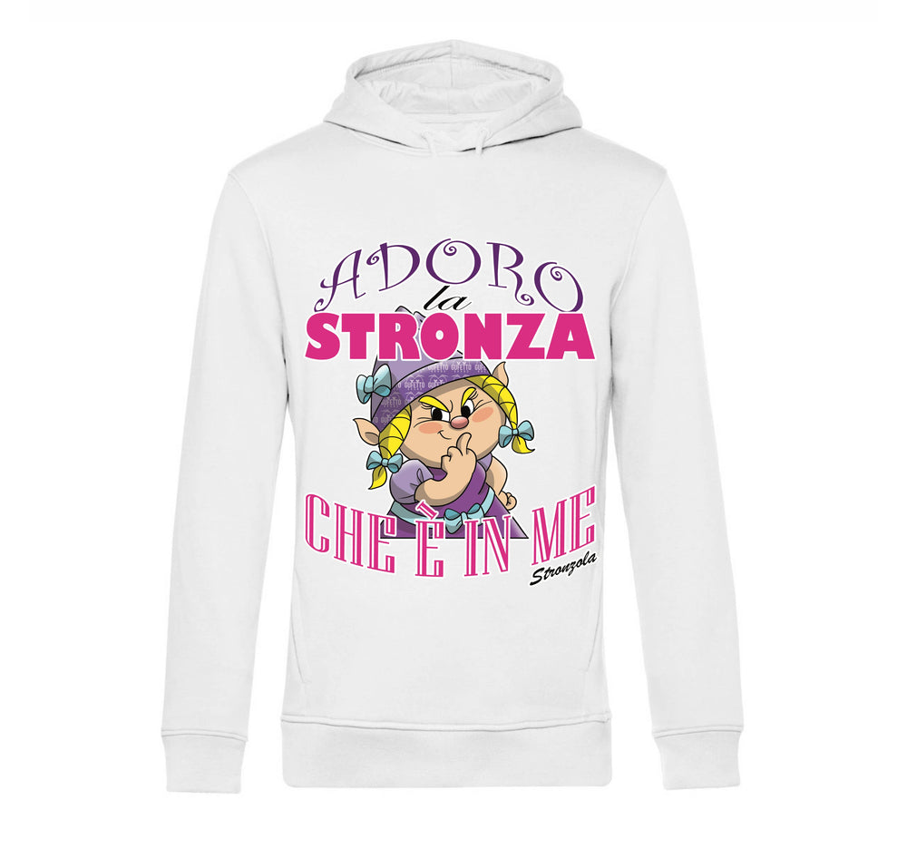 Felpa Uomo STRONZOLA ADORO ( AD87891236558 ) - Gufetto Brand 