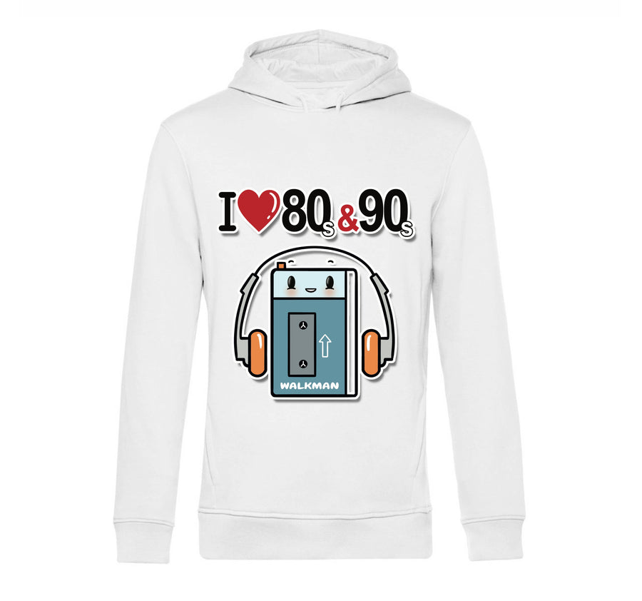 Felpa donna I LOVE 80/90 WALKMAN ( WA8054362 ) - Gufetto Brand 