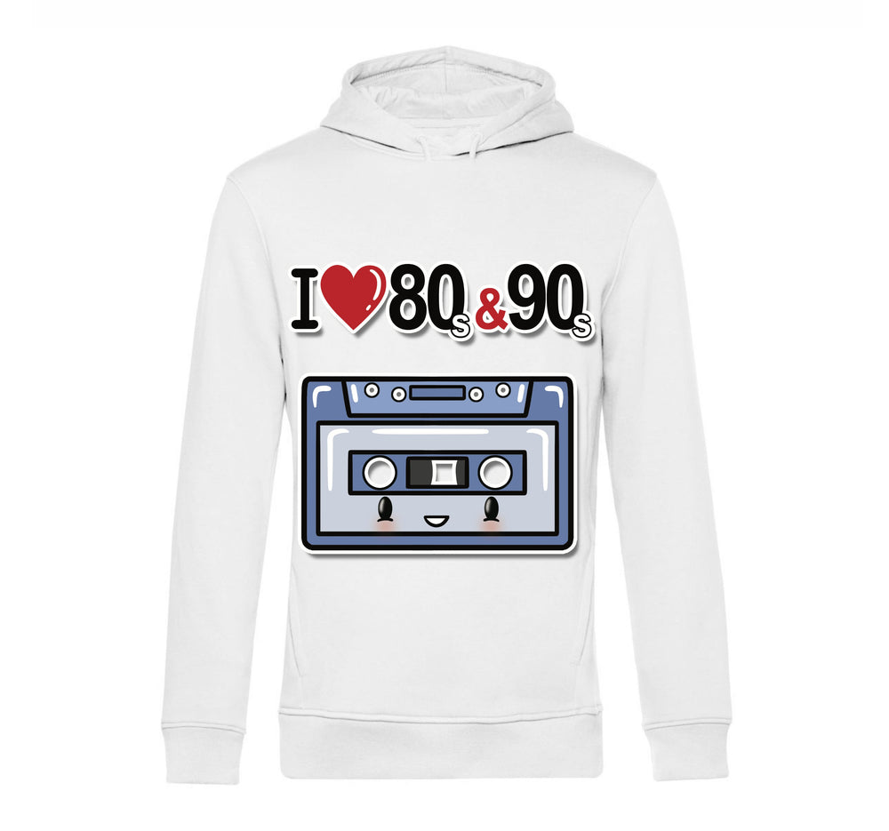 Felpa Uomo I LOVE 80/90 MUSICASSETTA ( M44400874 ) - Gufetto Brand 