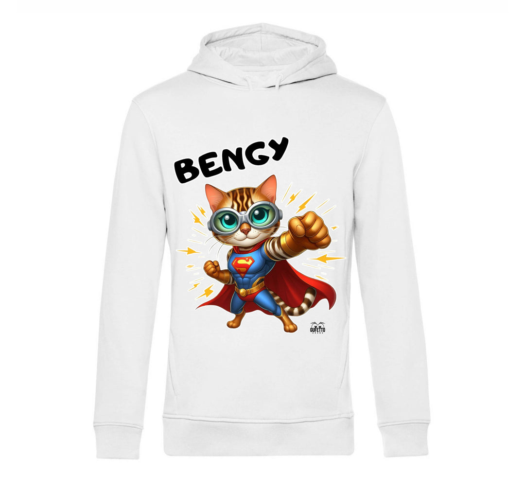 Felpa donna BENGY SUPER EROE BENGALA ( BE85236589 ) - Gufetto Brand 