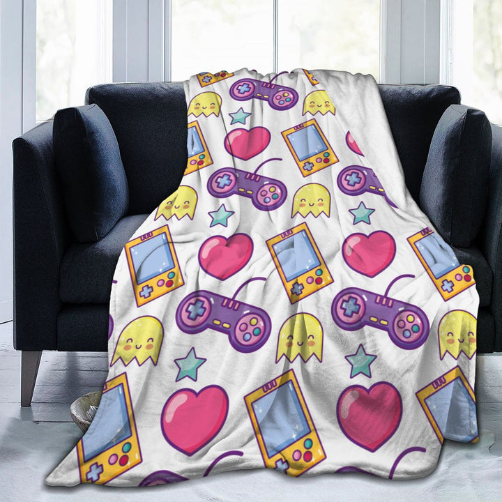 Coperta con stampa per console di gioco anime in flanella