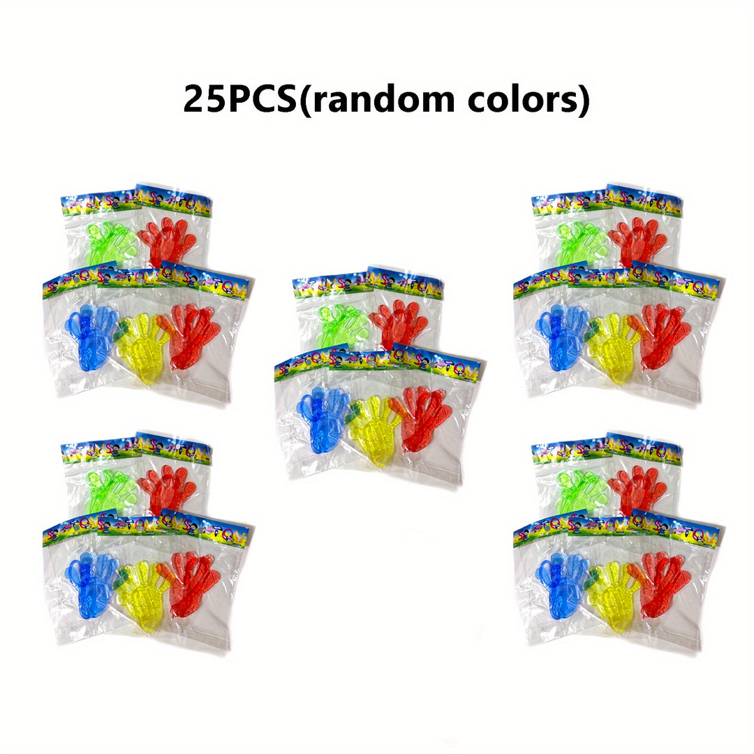 1pc 15pcs 25pcs Sticky Palm Elastic Toy Outdoor Relaxation Leisure Party Birthday Bar Funny Prank Gift Bag Filler Elastic Treasure Box Toy Classroom Reward Mini Toy Bulk