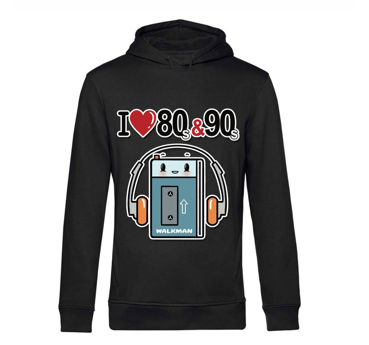 Felpa donna I LOVE 80/90 WALKMAN ( WA8054362 ) - Gufetto Brand 