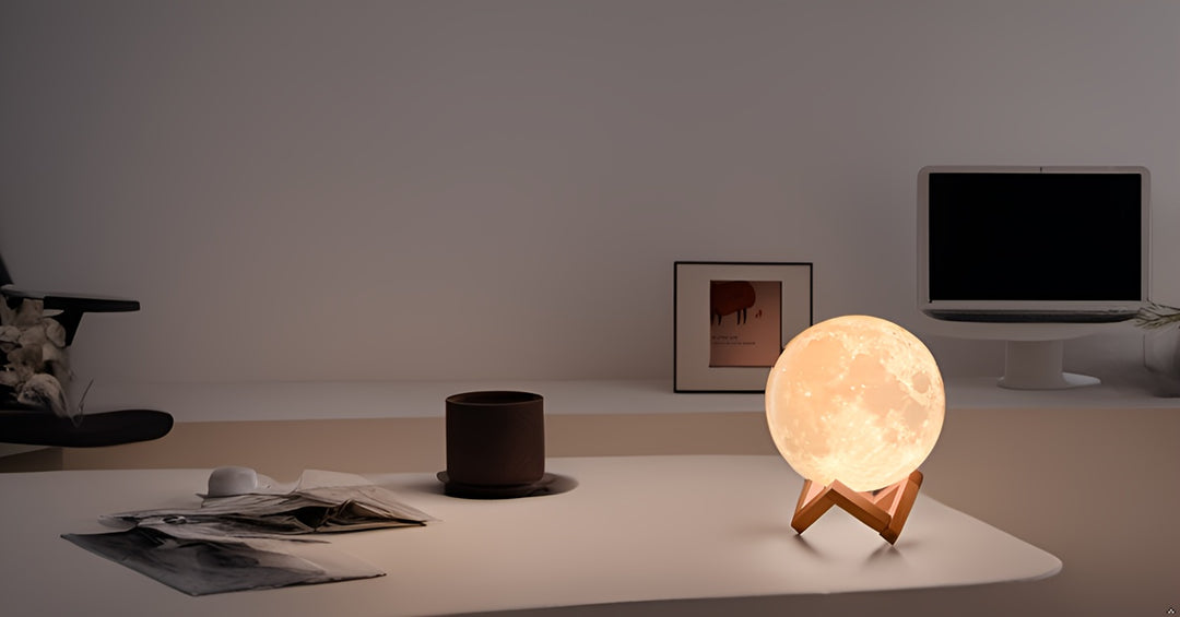 Enchanting Moon Lamp with 128 Color Settings - Touch & Remote Control, Adjustable Brightness, USB Rechargeable Desk Light - Ideal for Bedroom Ambiance, Unique Gift for Mom, Weddings, Birthdays, Christmas, Halloween, Lamp for