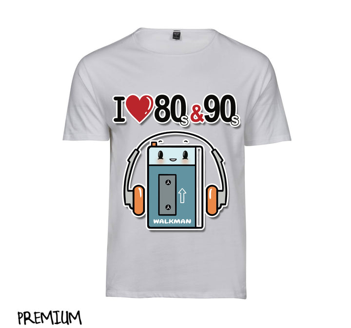 T-shirt Donna I LOVE 80/90 WALKMAN ( WA8054362 ) - Gufetto Brand 