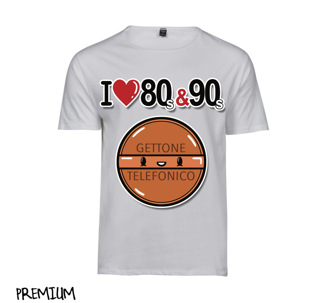 T-shirt Uomo I LOVE 80/90 GETTONE ( G70009217 ) - Gufetto Brand 