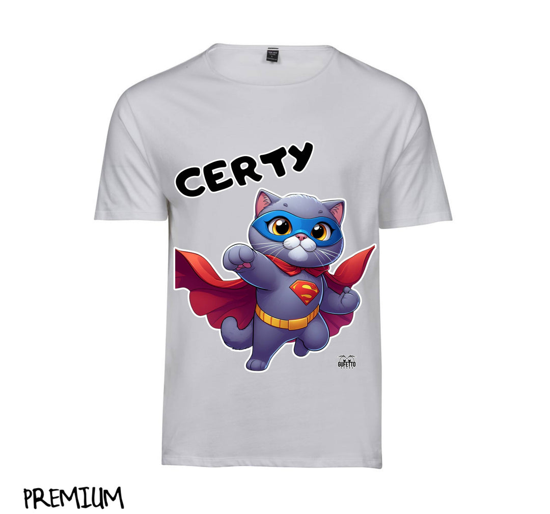 T-shirt Donna CERTY SUPER EROE CERTOSINO ( CE93638596 ) - Gufetto Brand 