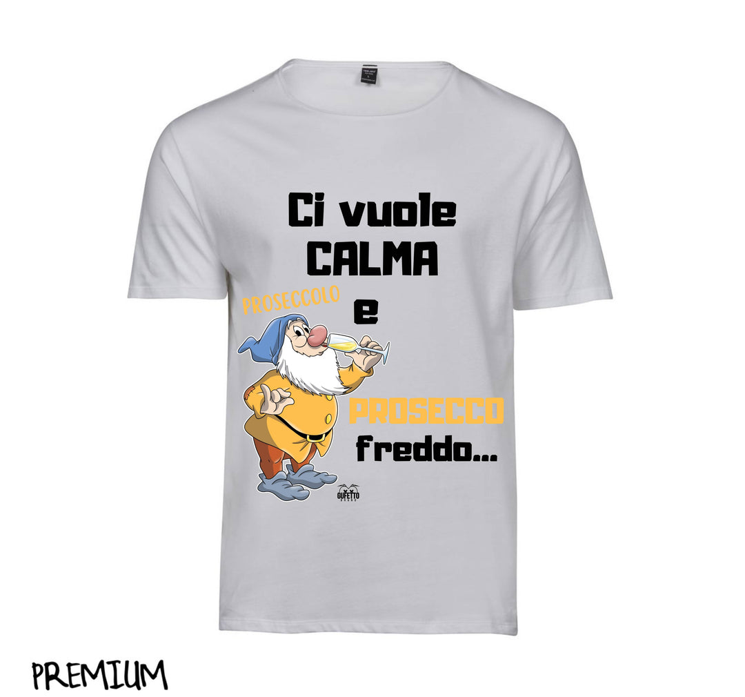 T-shirt Uomo PROSECCO FREDDO ( PF450982345 ) - Gufetto Brand 