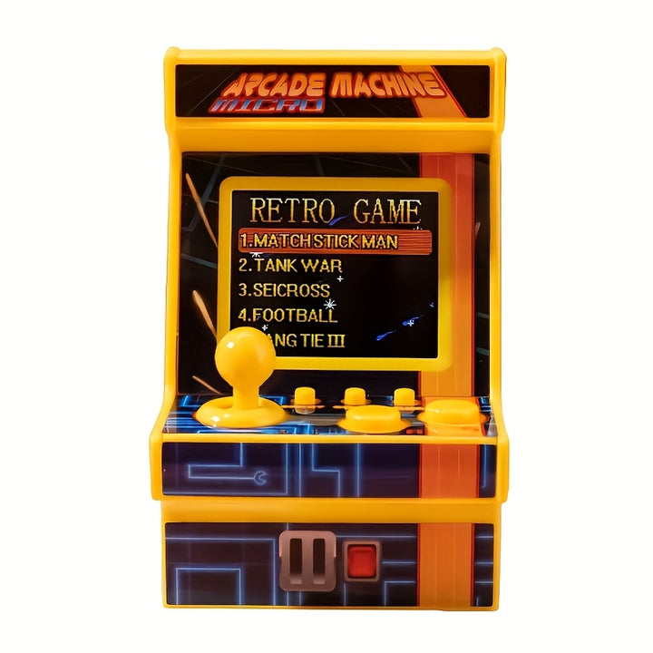 1pc Retro Arcade Machine - Mini 8-Bit Handheld Game Console with Joystick and Button Control, Realistic Display, Multiple Classic Games, Waterproof, Battery Powered (Battery Not Included), Ideal Christmas and New Year Gift