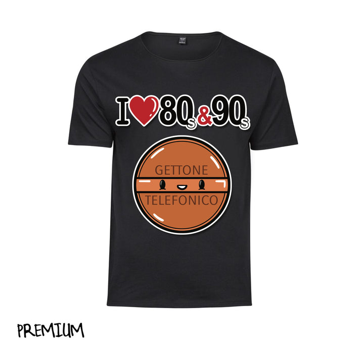 T-shirt Uomo I LOVE 80/90 GETTONE ( G70009217 ) - Gufetto Brand 