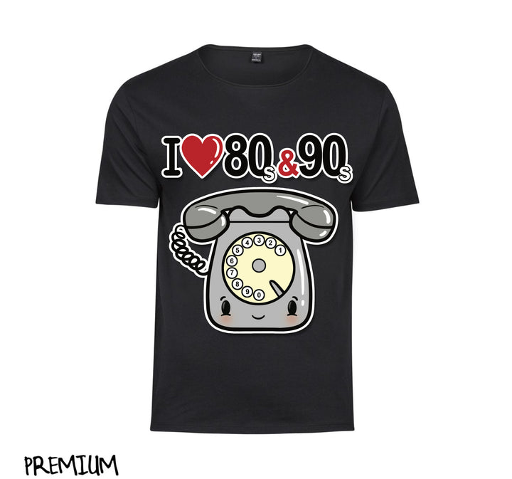 T-shirt Donna I LOVE 80/90 TELEFONO ( T893666578 ) - Gufetto Brand 